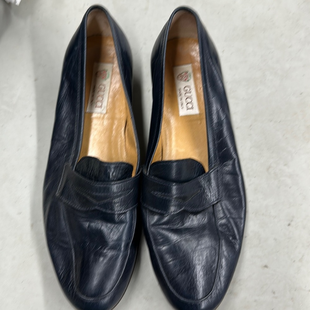 Gucci loafers blue women’s  sz 40 D